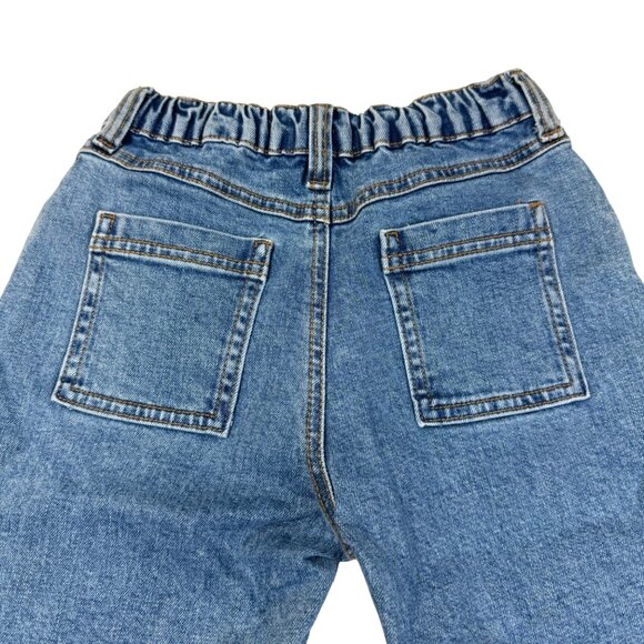 Open Edit Toddler Boy's Blue Denim Stretch Waist Jeans Size 3 - Picture 3 of 5